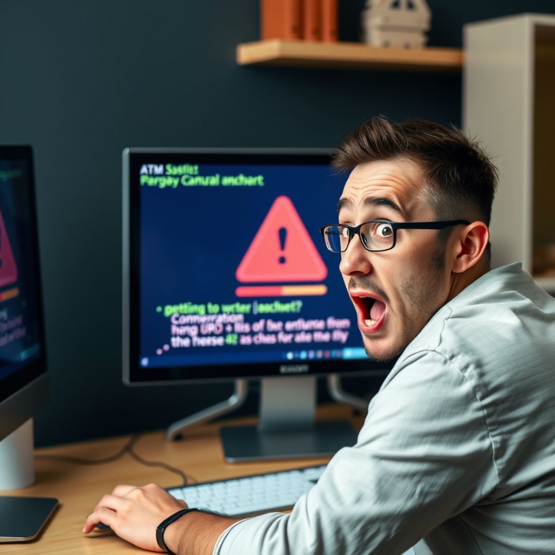 A laptop screen displays a 