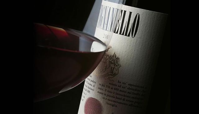 VINO ROSSO TIGNANELLO MARCHESE ANTINORI CON CALICE