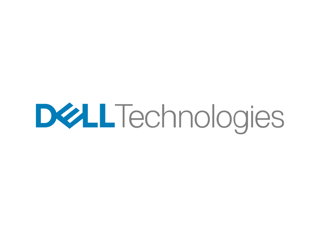 Logotipo da Dell Technologies em azul e cinza.