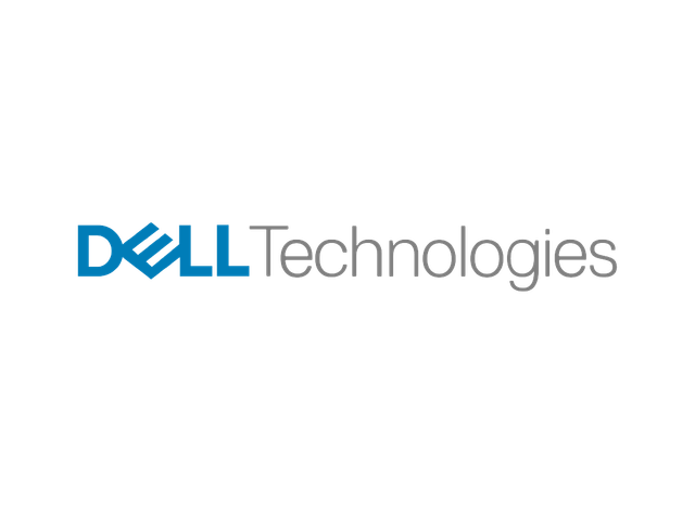 Logotipo da Dell Technologies em azul e cinza.