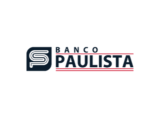 Logotipo do Banco Paulista com ícone "S" estilizado e texto.