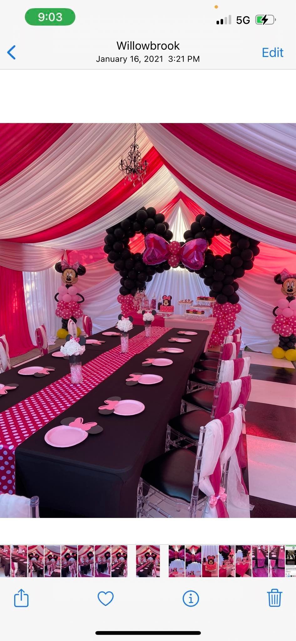 Minnie Mouse-themed party
