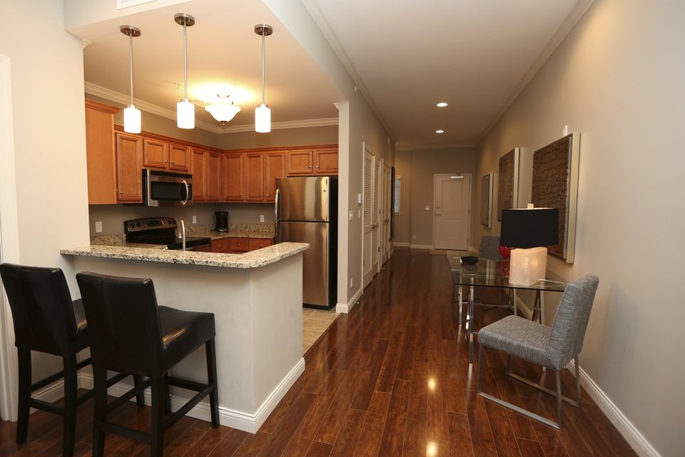 Downtown apartments at The Lofts in Columbia have spacious entryway hallways.