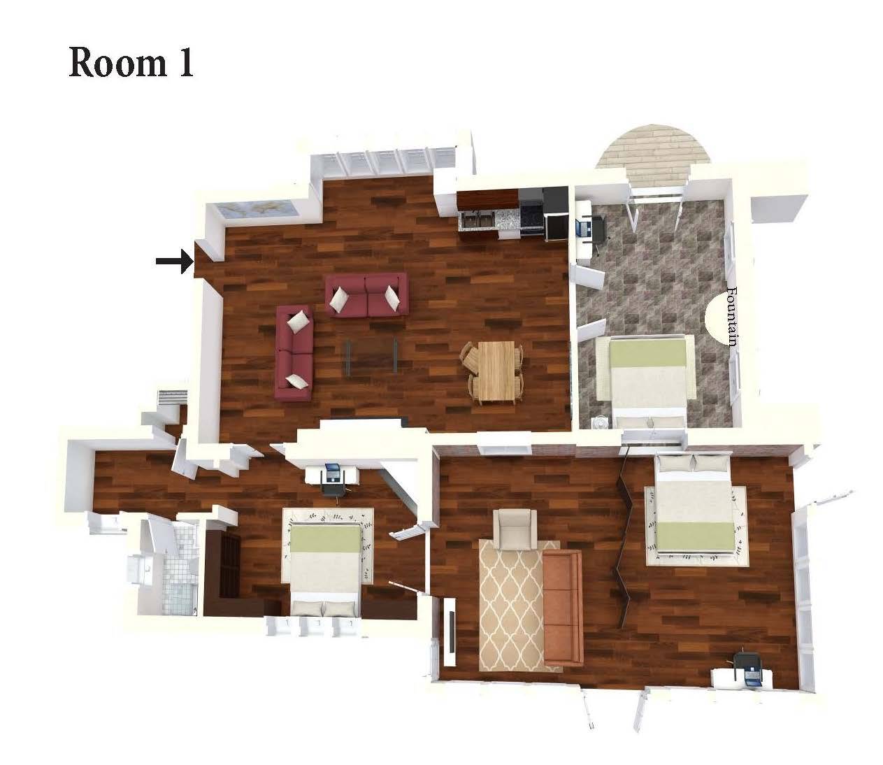Check Out The Manor Floor Plan for Room 1 in Columbia, MO