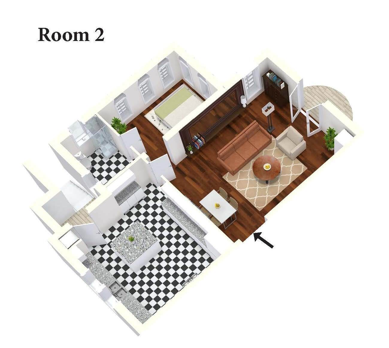 Check Out The Manor Floor Plan for Room 1 in Columbia, MO