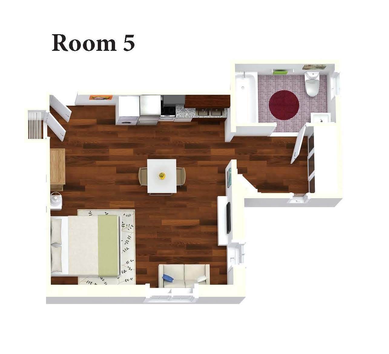 Check Out The Manor Floor Plan for Room 5 in Columbia, MO