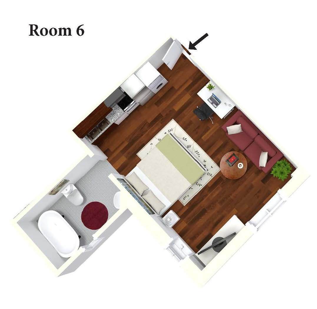 Check Out The Manor Floor Plan for Room 6 in Columbia, MO