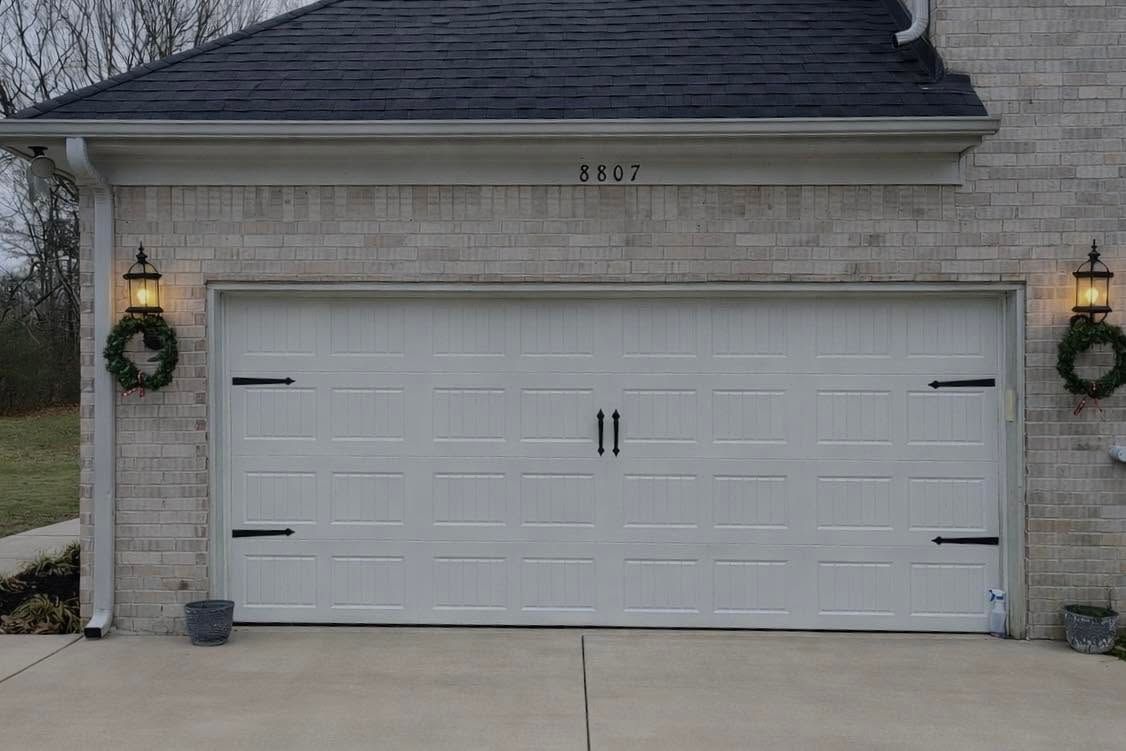 residential carriage house style garage door