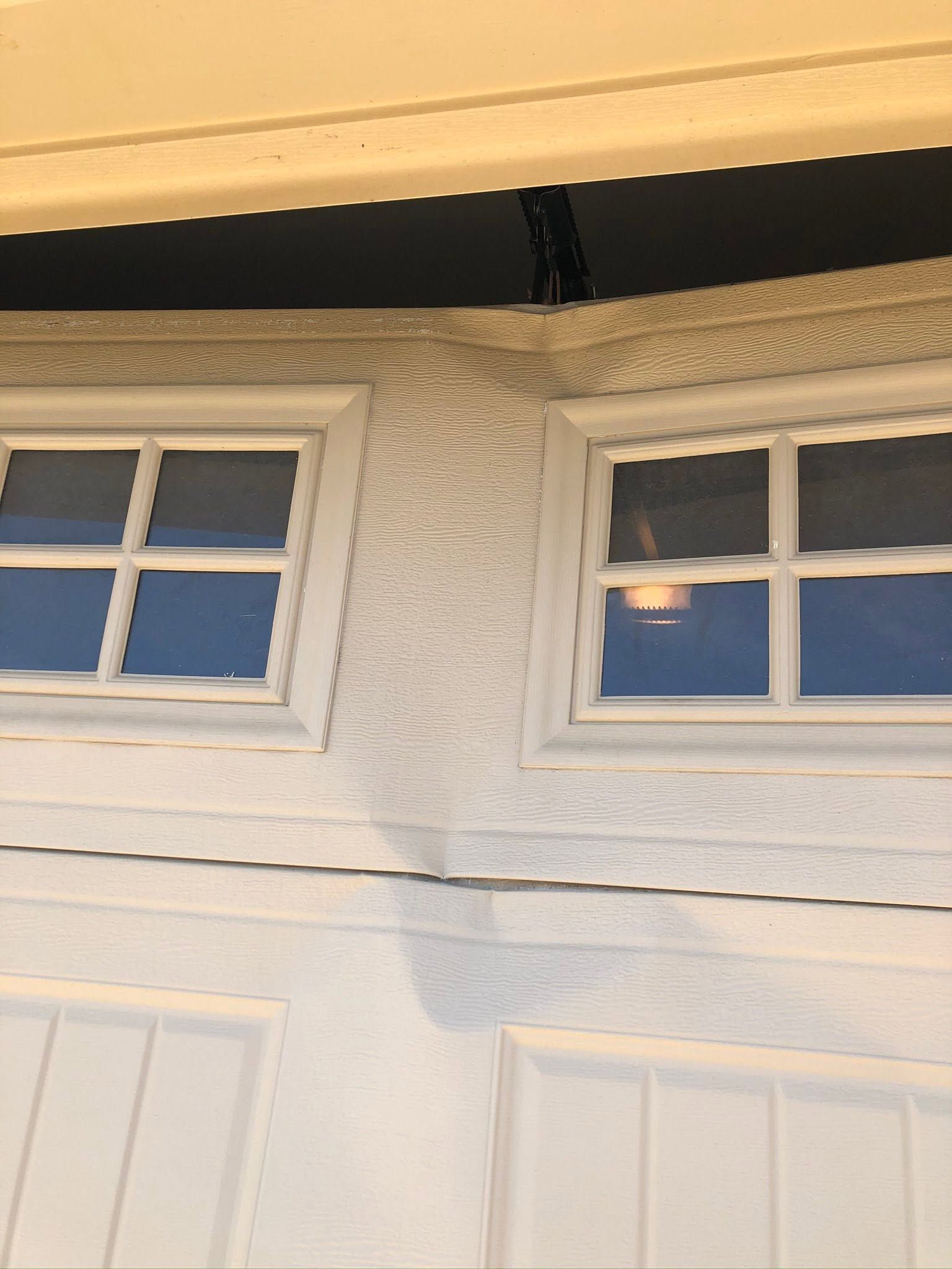 broken garage door