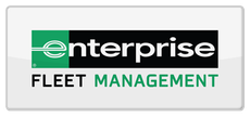 Enterprise Fleet Management logo. Green, white, and black design with rounded corners.
