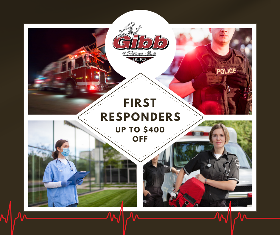 First Responders Promotional Savings Graphic