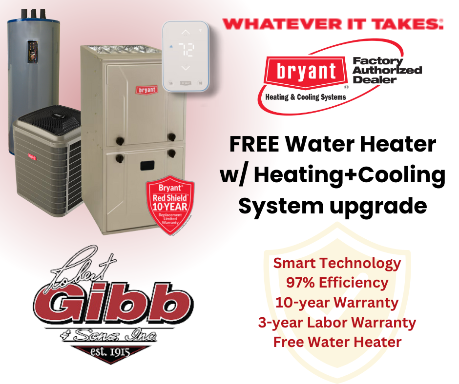 Water Heater with Heating + Cooling System upgrade promo