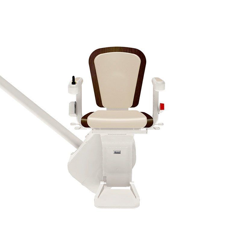 montascale Freecurve con seduta beige