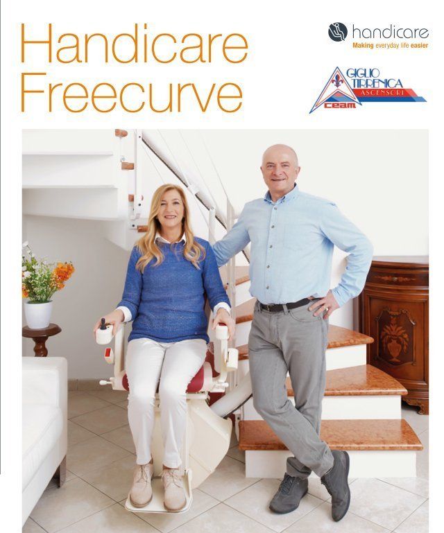 montascale Handicare freecurve brochure