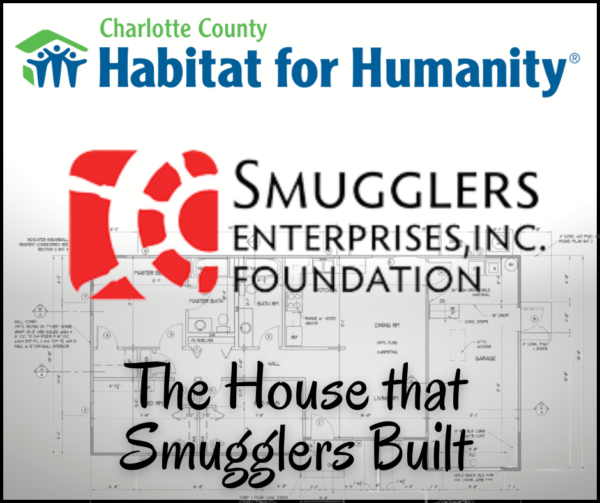 Charlotte County Habitat for Humanity logo and Smugglers Enterprises Foundation logo. 