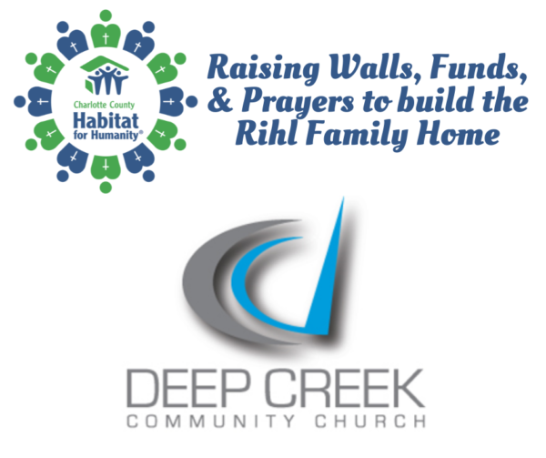 Habitat for Humanity and Deep Creek Community Church collaboration to build a home.