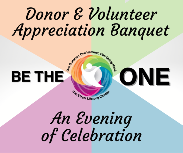 Donor & Volunteer Appreciation Banquet. 