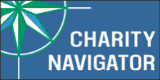 Logo for Charity Navigator: Compass rose over text 