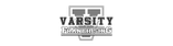 Logo with black geometric icon and the word “Logoipsum” in black on a white background
