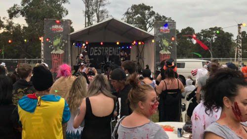 horror movie campout