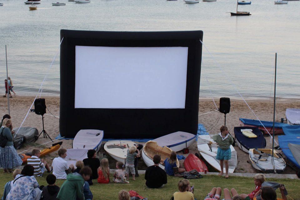 four meter outdoor cinema screen