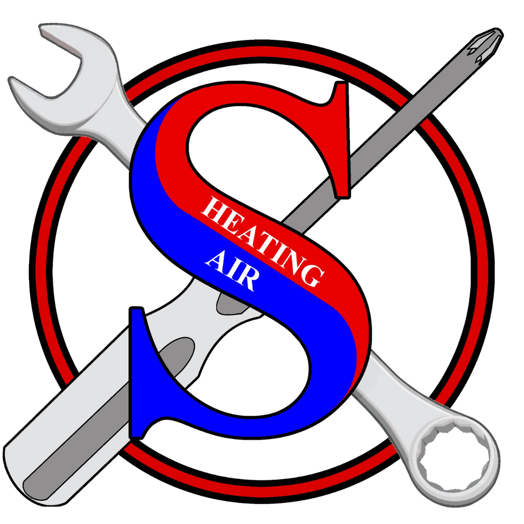 A logo for heating air with a wrench and screwdriver