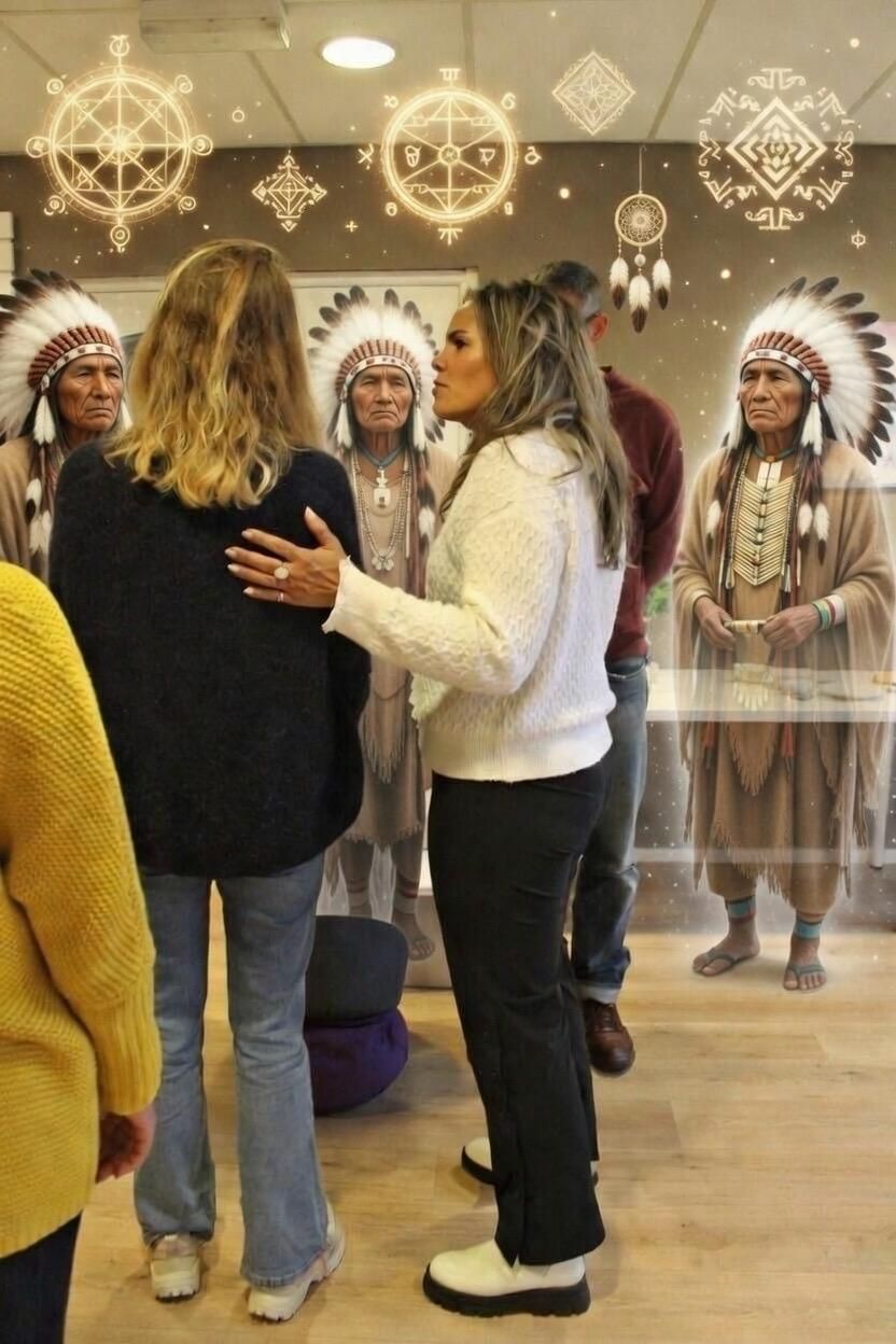 Silhouetfiguren, verbonden door lijnen, vormen een netwerk op een donkere achtergrond.