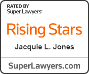 Rising stars jacquie l. jones is rated by super lawyers.