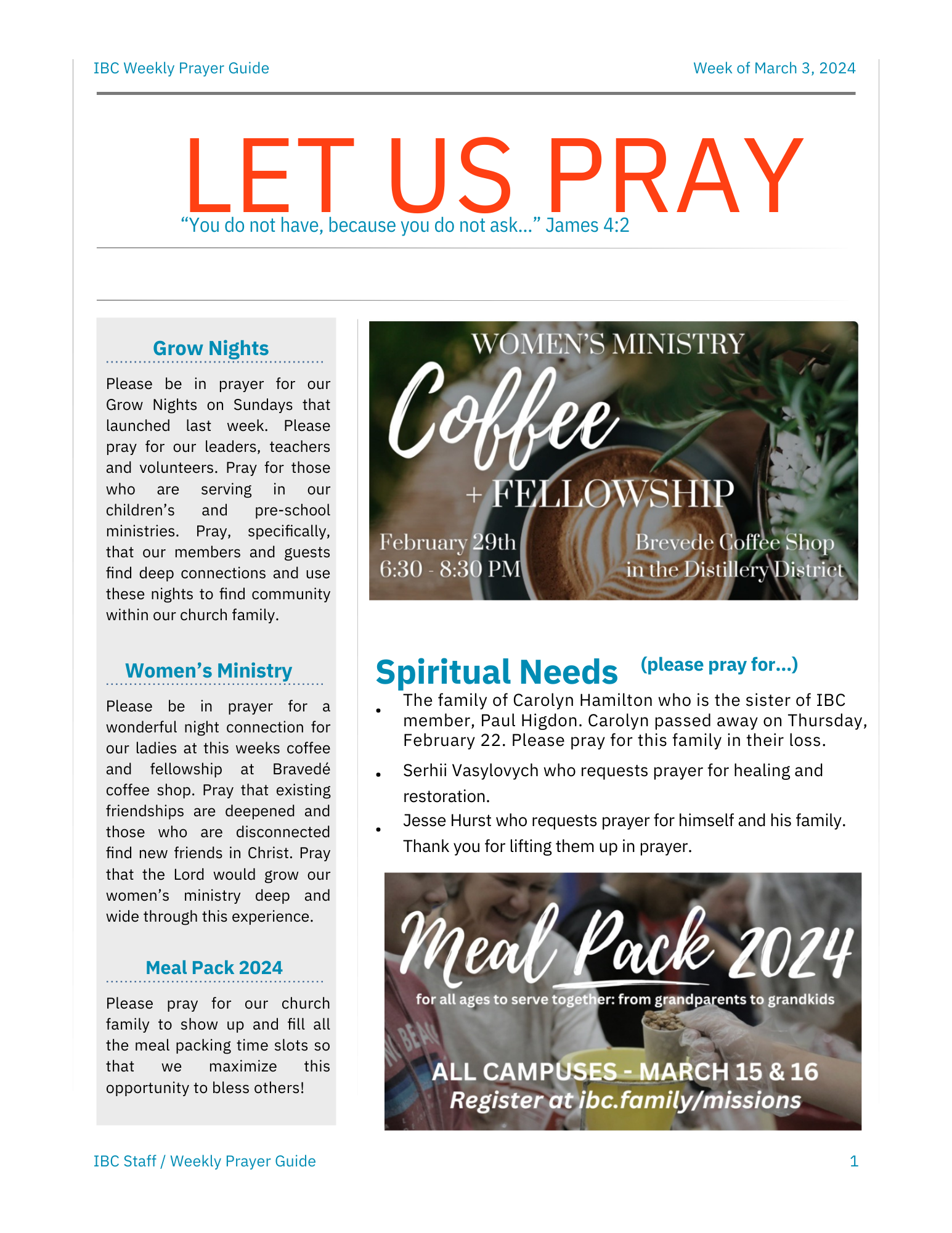 Prayer requests