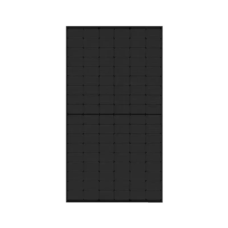 A black solar panel with holes in it on a white background.