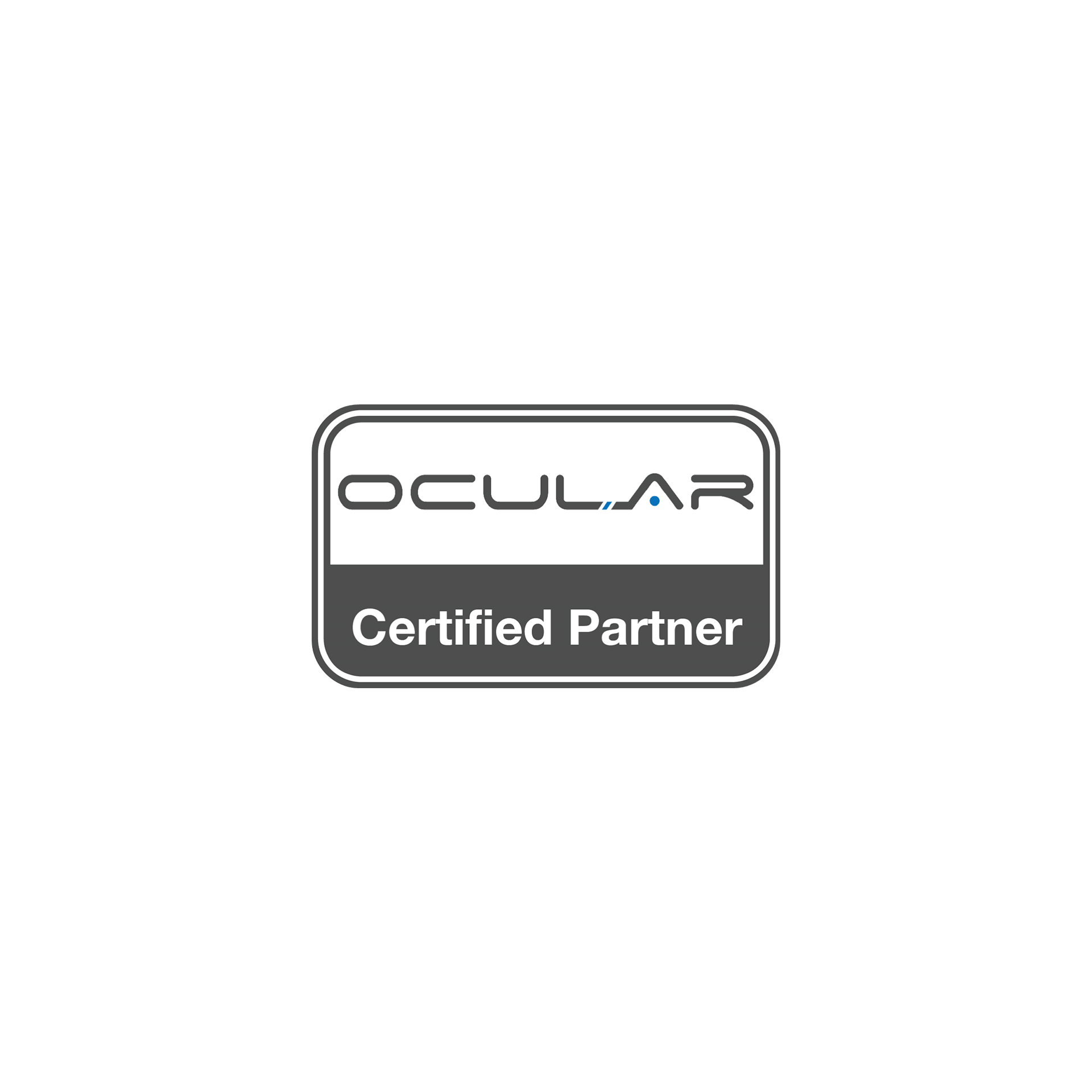 The logo for ocular is a certified partner.