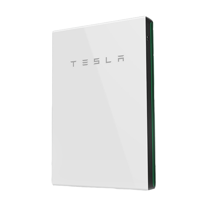 A white tesla solar panel sitting on top of a white surface.