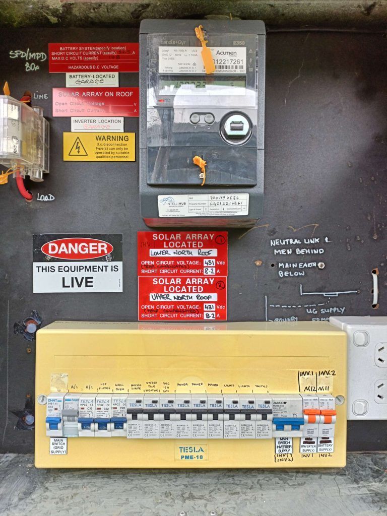 A yellow box with a danger sign on it