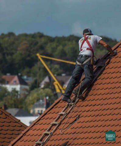 reparación de tejas rotas en tejado en Briviesca, Burgos