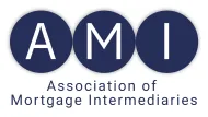 Logo of the Association of Mortgage Intermediaries: blue circles with white letters 