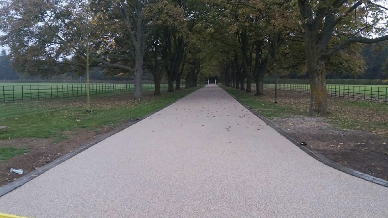 resin driveway and garage doors