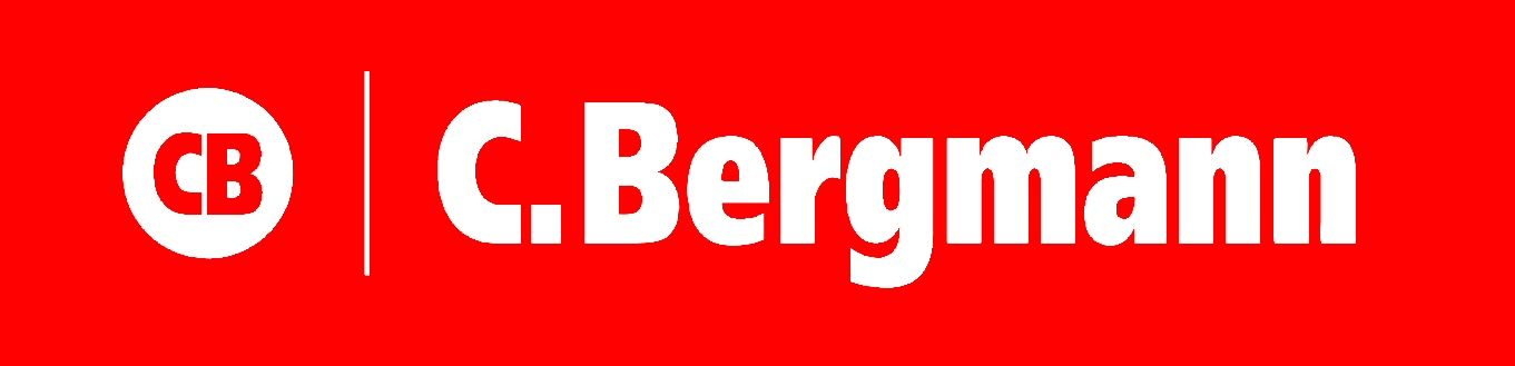Ein rot-weißes Logo für C. Bergmann