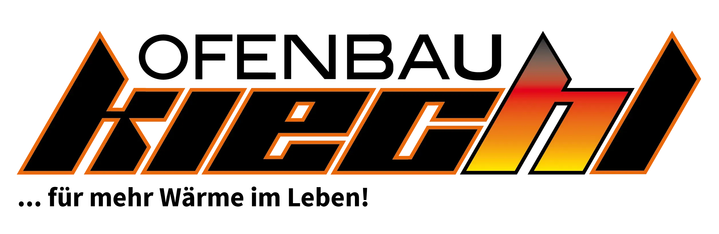 Ein Logo für eine Firma namens Ofenbau Hiech