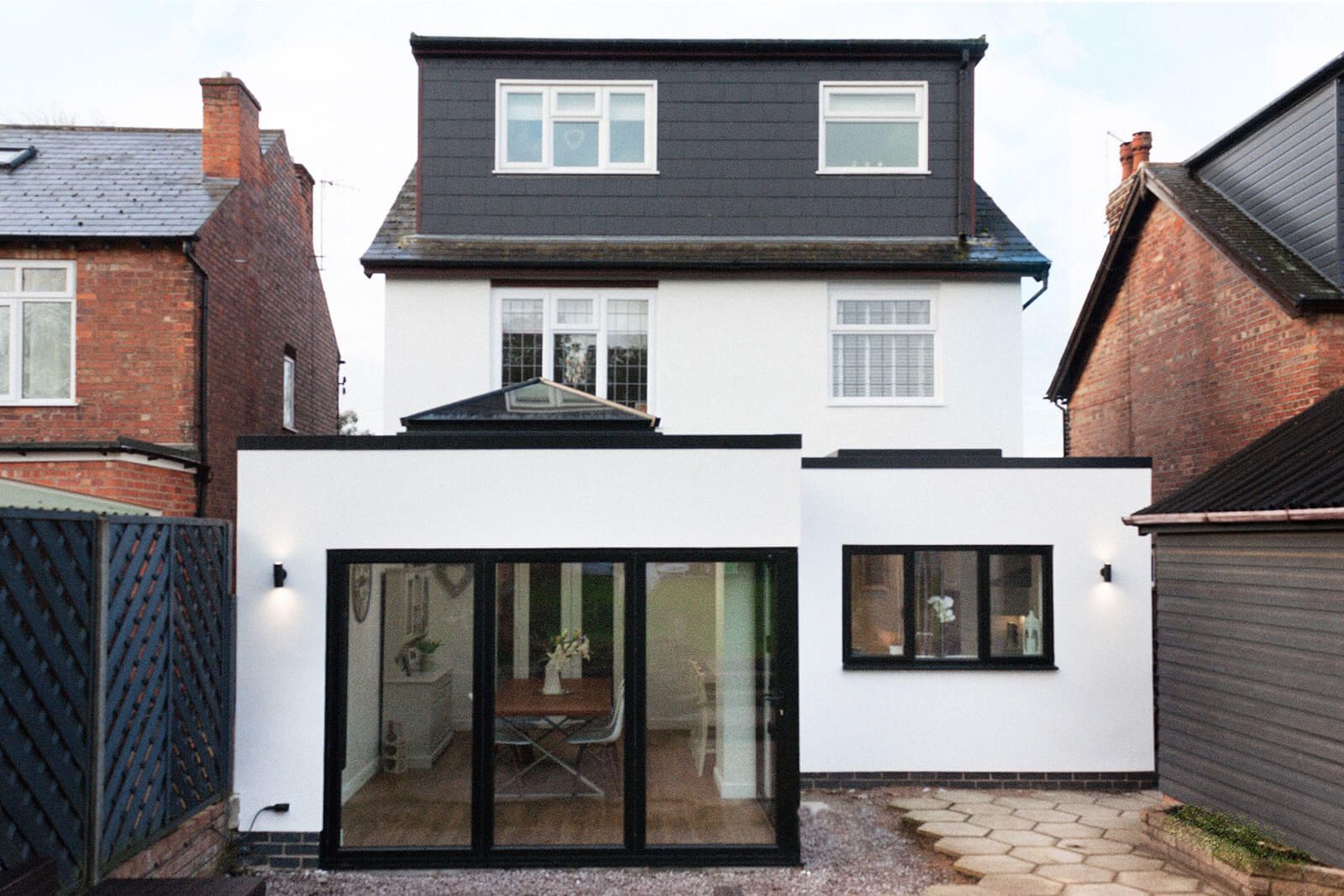 House extension with bi-fold doors