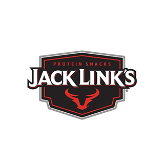 Jack Link's logo: black and red shield with a bull head and the brand name.