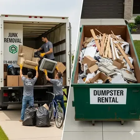 Lafayette junk removal vs dumpster rental