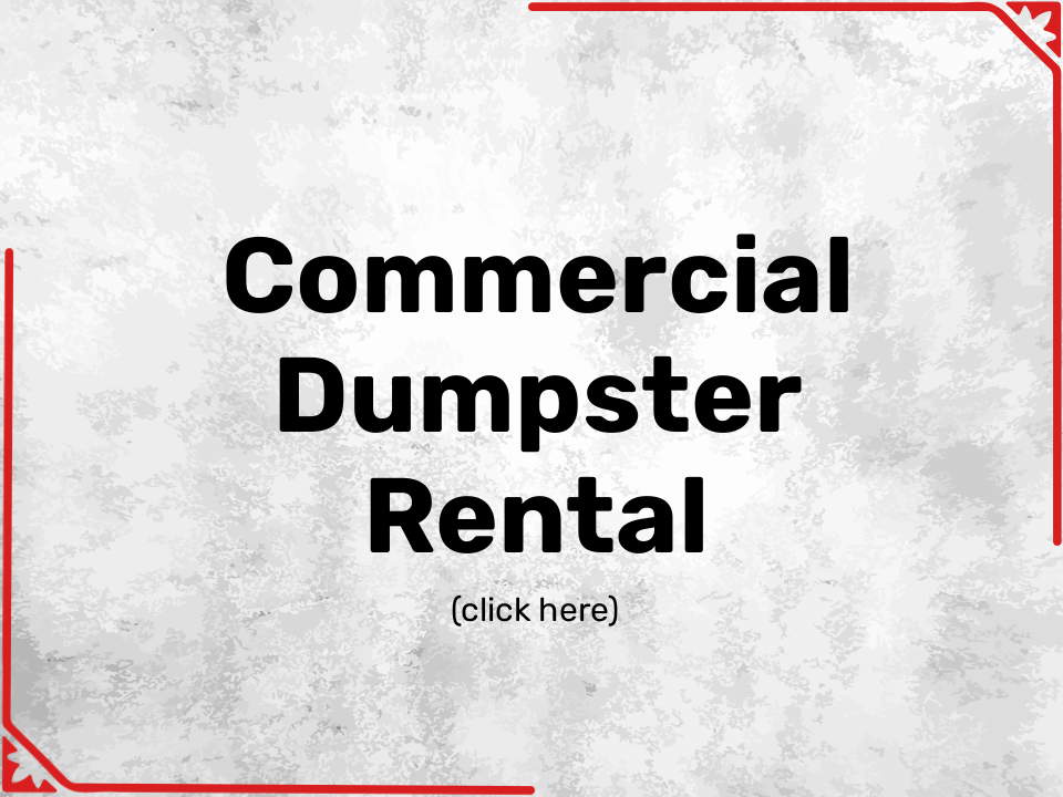 commercial dumpster rental services