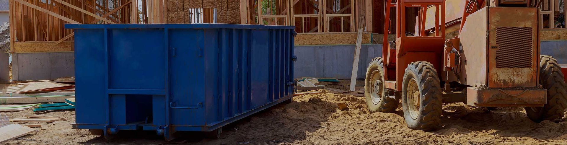 dumpster rental at home building location
