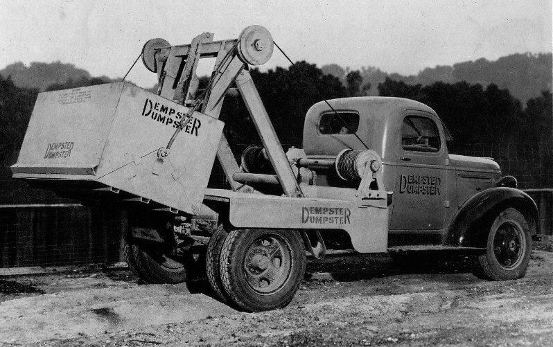 first ever dump truck made by George Roby Dempster