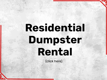 residential dumpster rental services