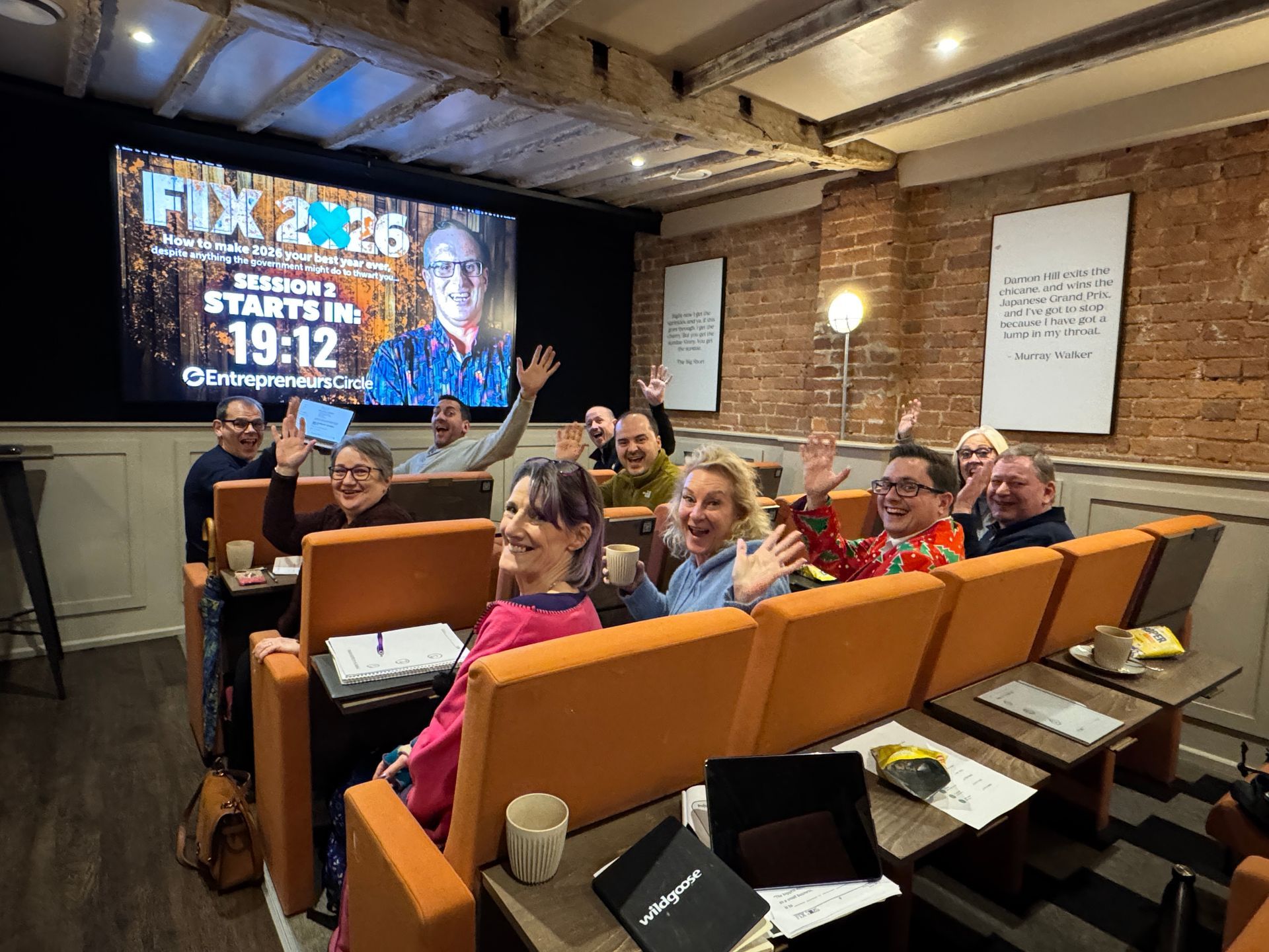 Business owners at event