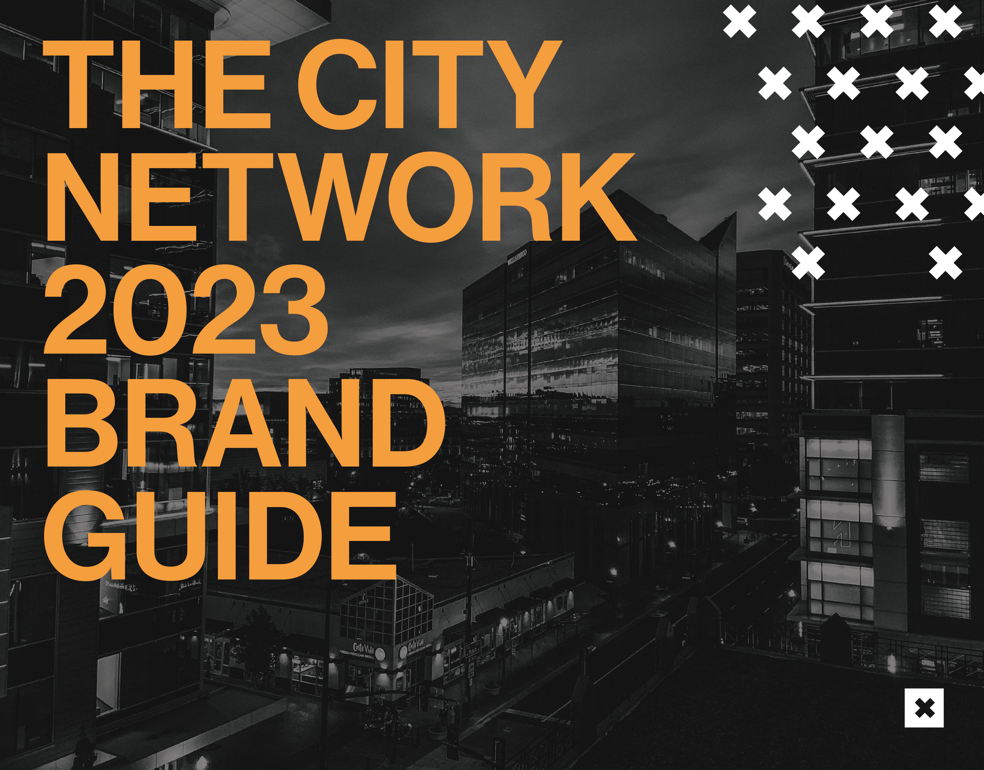 An advertisement for the city network 2023 brand guide