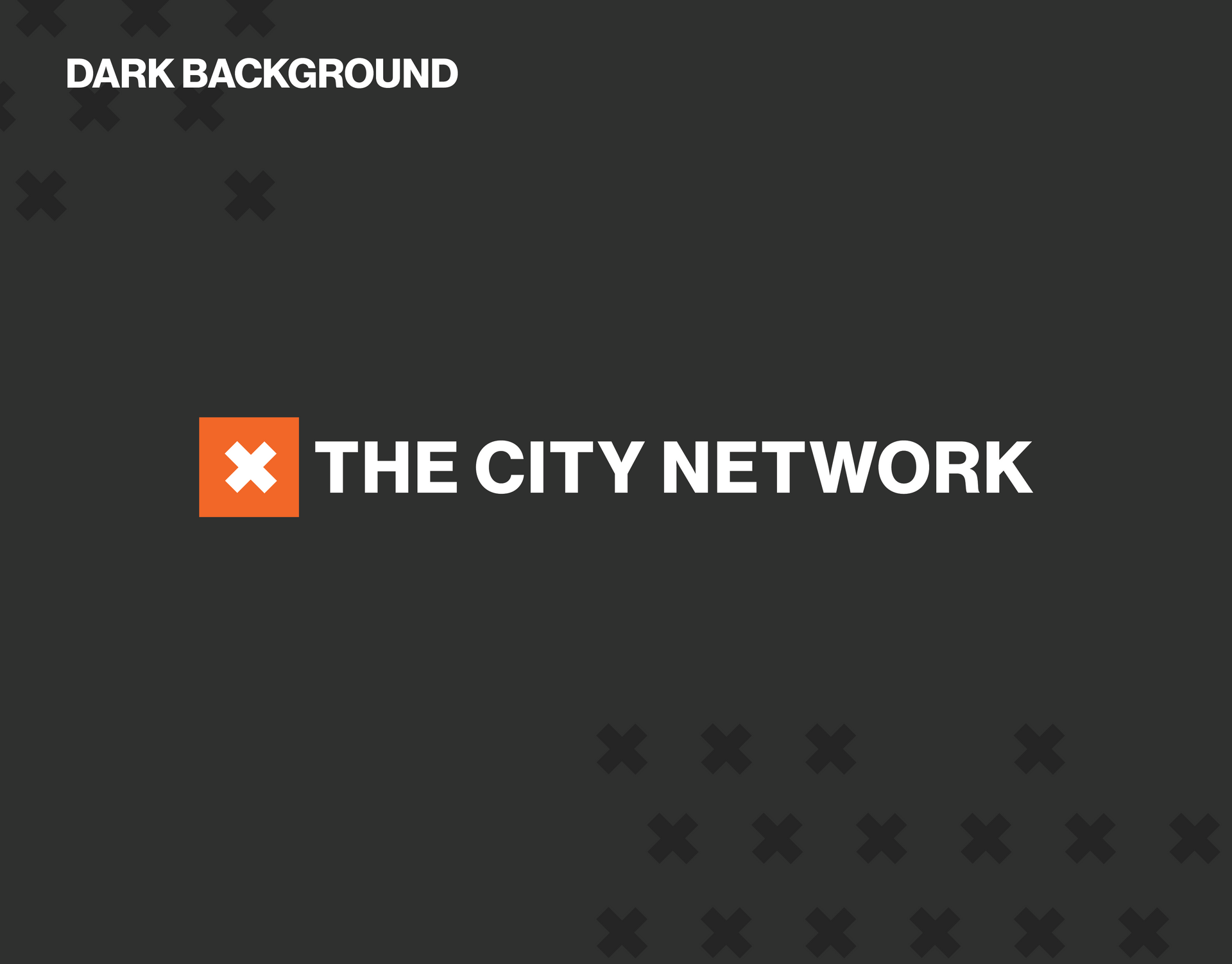 The city network logo on a dark background