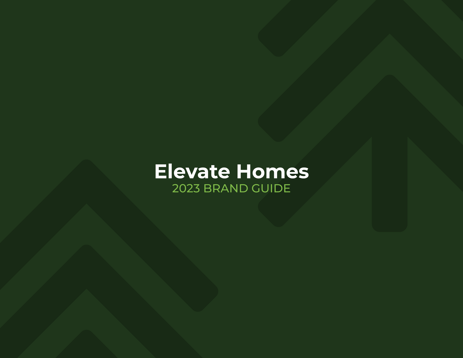 A green background with arrows and the words `` elevate homes '' on it.