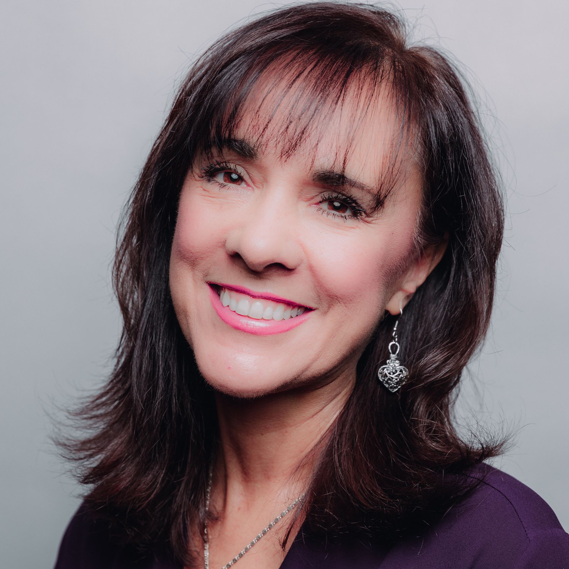 woman smiling at camera